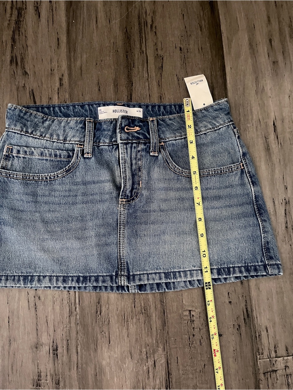 Hollister Light Blue Denim Mini Skirt - Picture 4 of 7